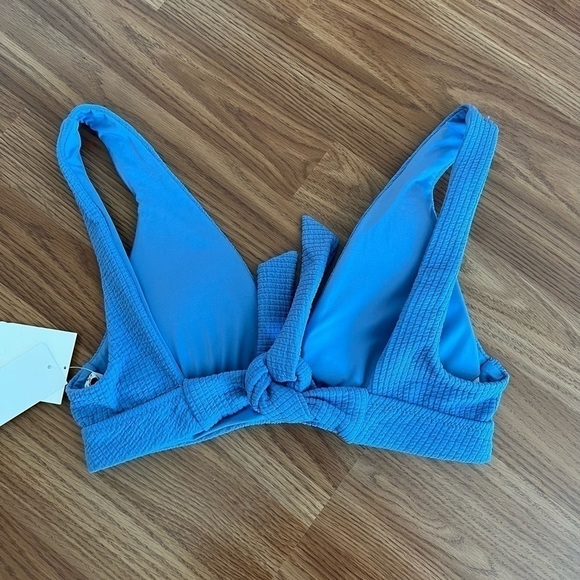 BECCA Blue Banded Triangle Bikini Top - Picture 6 of 16